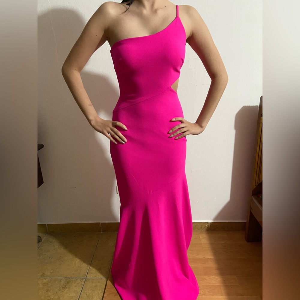 Hot Pink Elegant Dress